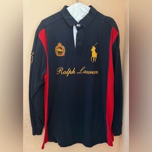 Ralph Lauren Men's Polo with Navy and Red Accents